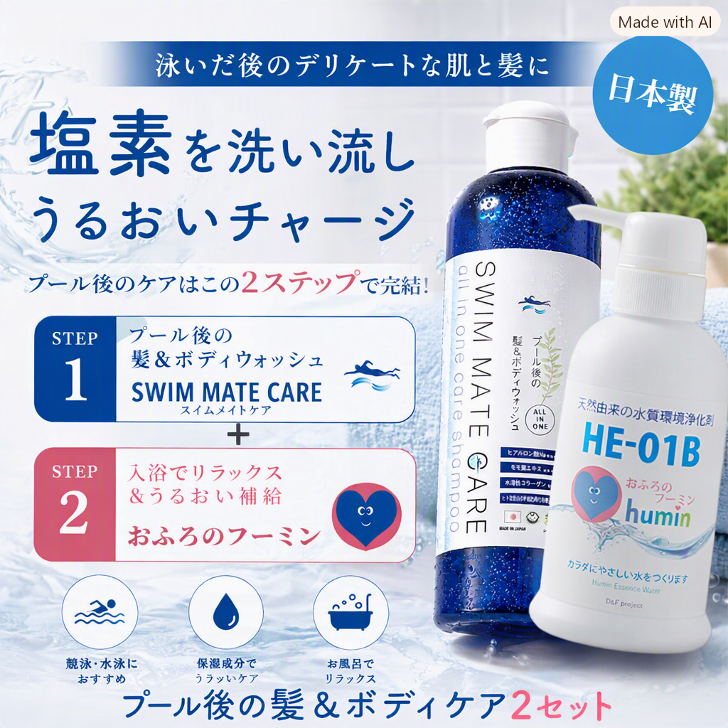 「プール後の髪＆ボディケアセット」の販売を開始致しました！