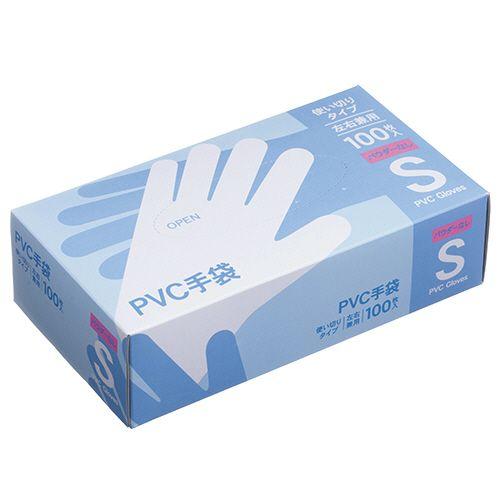 【在庫限り】PVC手袋 左右兼用 S・M・L（100枚×1箱）